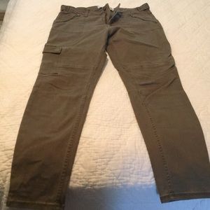 Abercrombie military green super skinny pant
